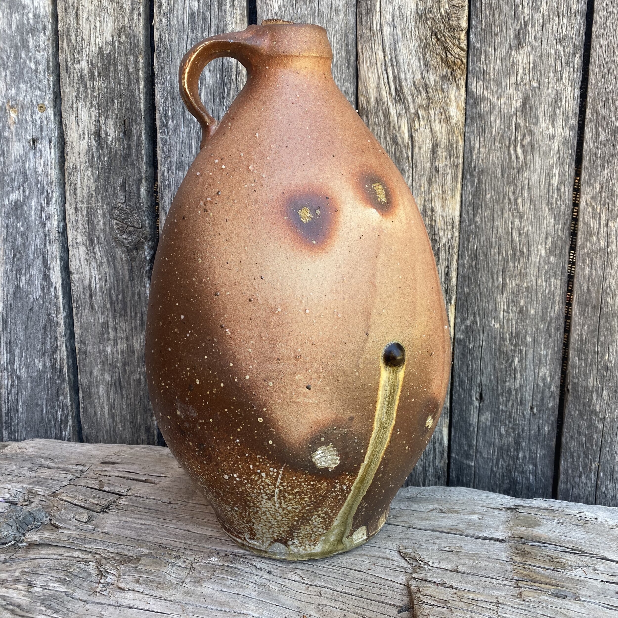 Large Handled Jug Vase 15x9x6 — Logan Wannamaker Pottery